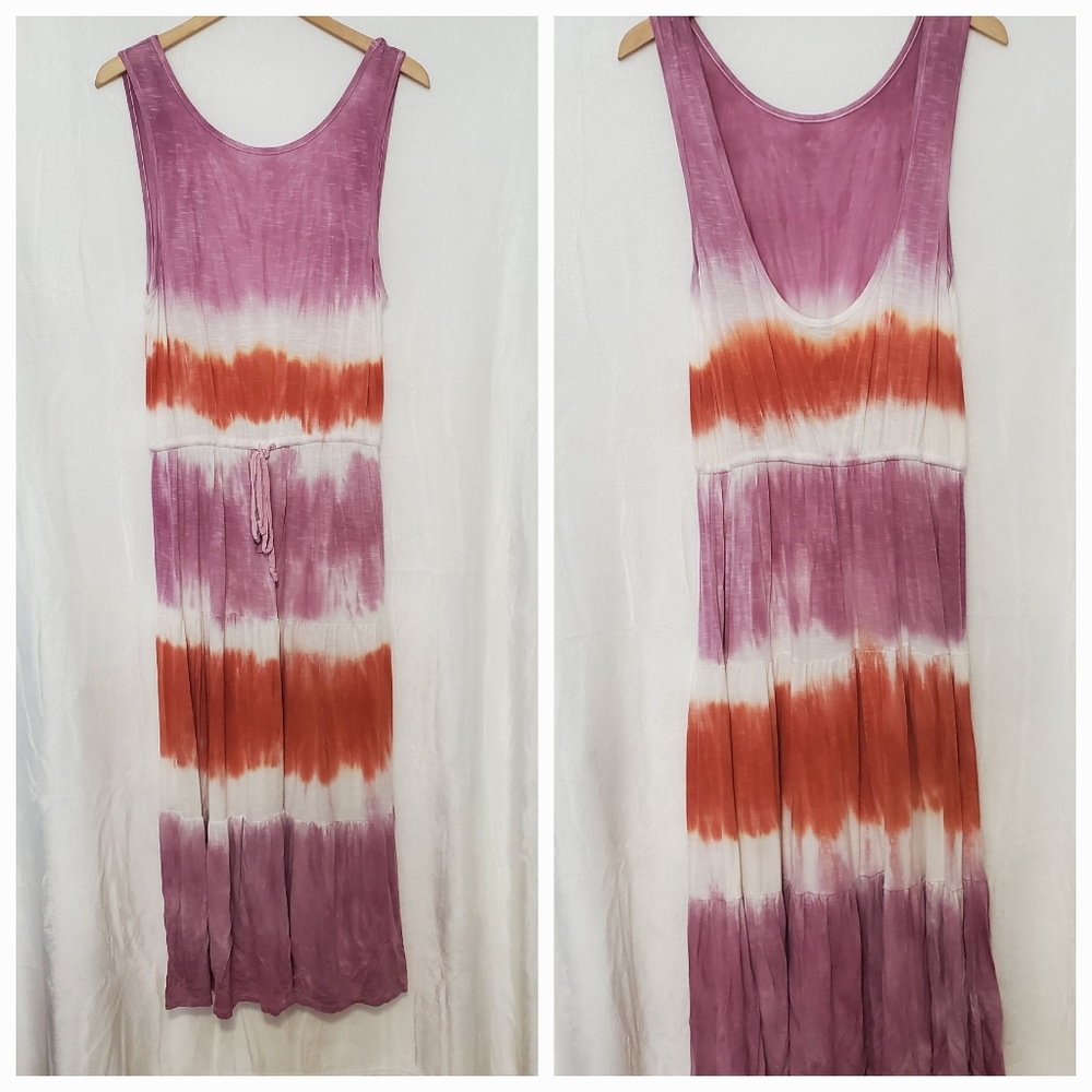 Knox Rose Tie-Dye Sleeveless Boho Dress Size L